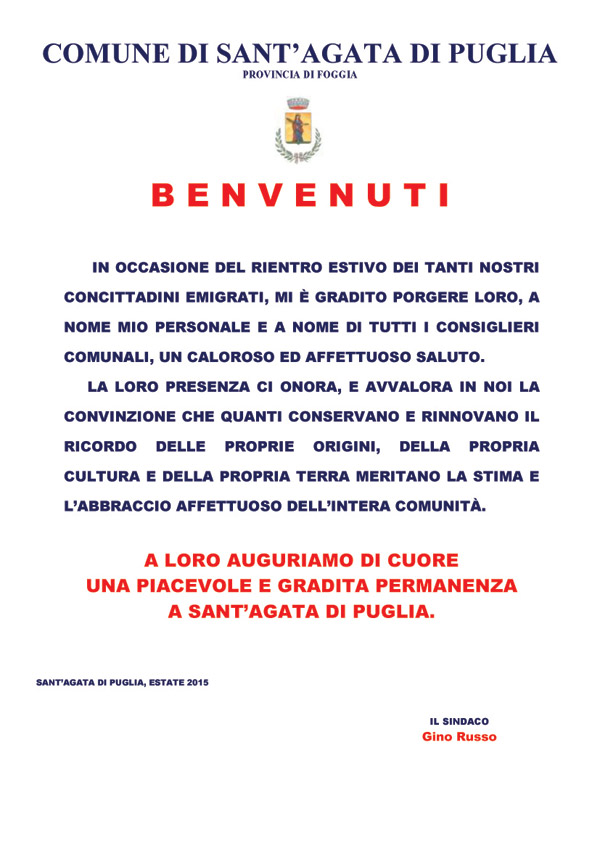 BENVENUTIsindaco